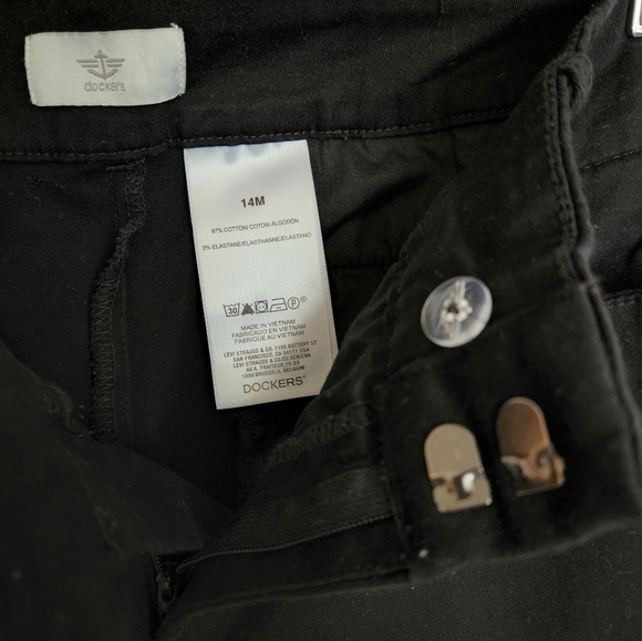 Dockers Medium Weight Black Slacks size 14 - Picture 8 of 9